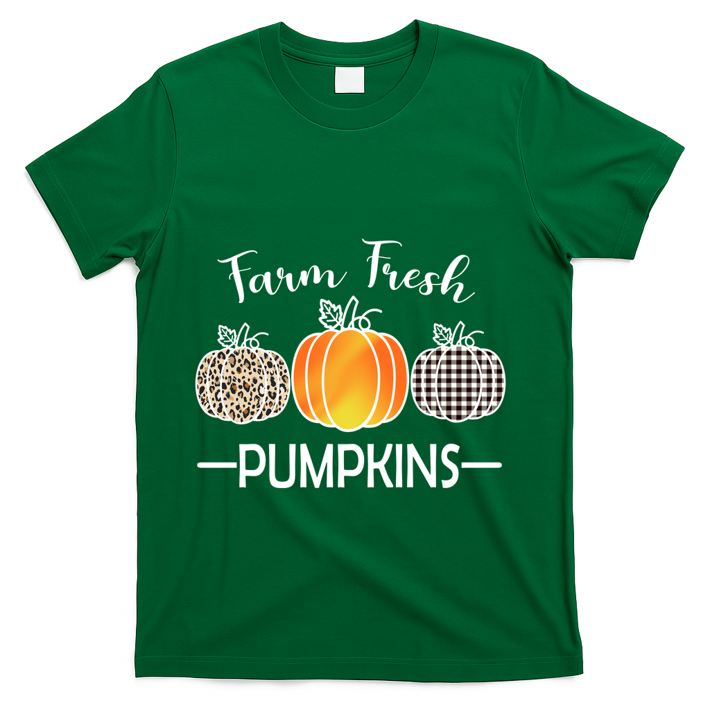 Farm Fresh Pumpkins T-Shirt - Green