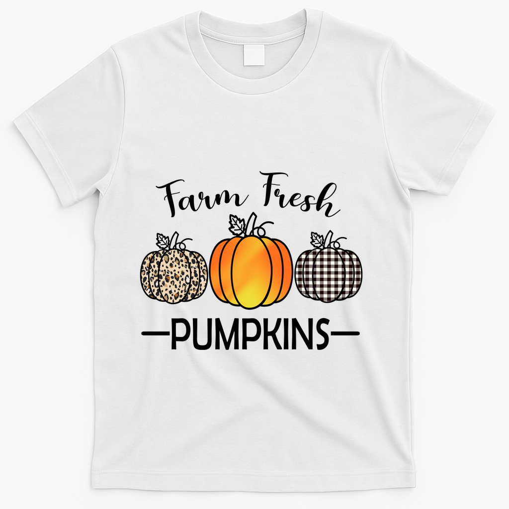 Farm Fresh Pumpkins T-Shirt - White