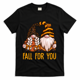 Fall For You Gnome Cute T-Shirt - Black