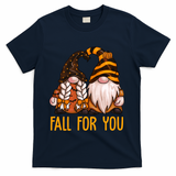 Fall For You Gnome Cute T-Shirt - Navy