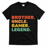 Funny Gamer Brother Uncle Gaming Legend Vintage Video Game T-Shirt