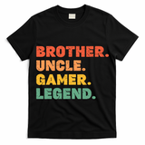 Funny Gamer Brother Uncle Gaming Legend Vintage Video Game T-Shirt