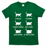 Funny Gift Cats Meme Chonk Cat Chart T-Shirt