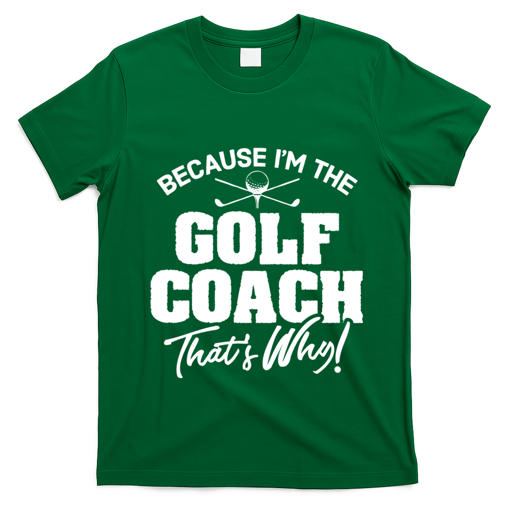 Funny Golf Coach Gift ThatS Why! Gift T-Shirt - Irish Green