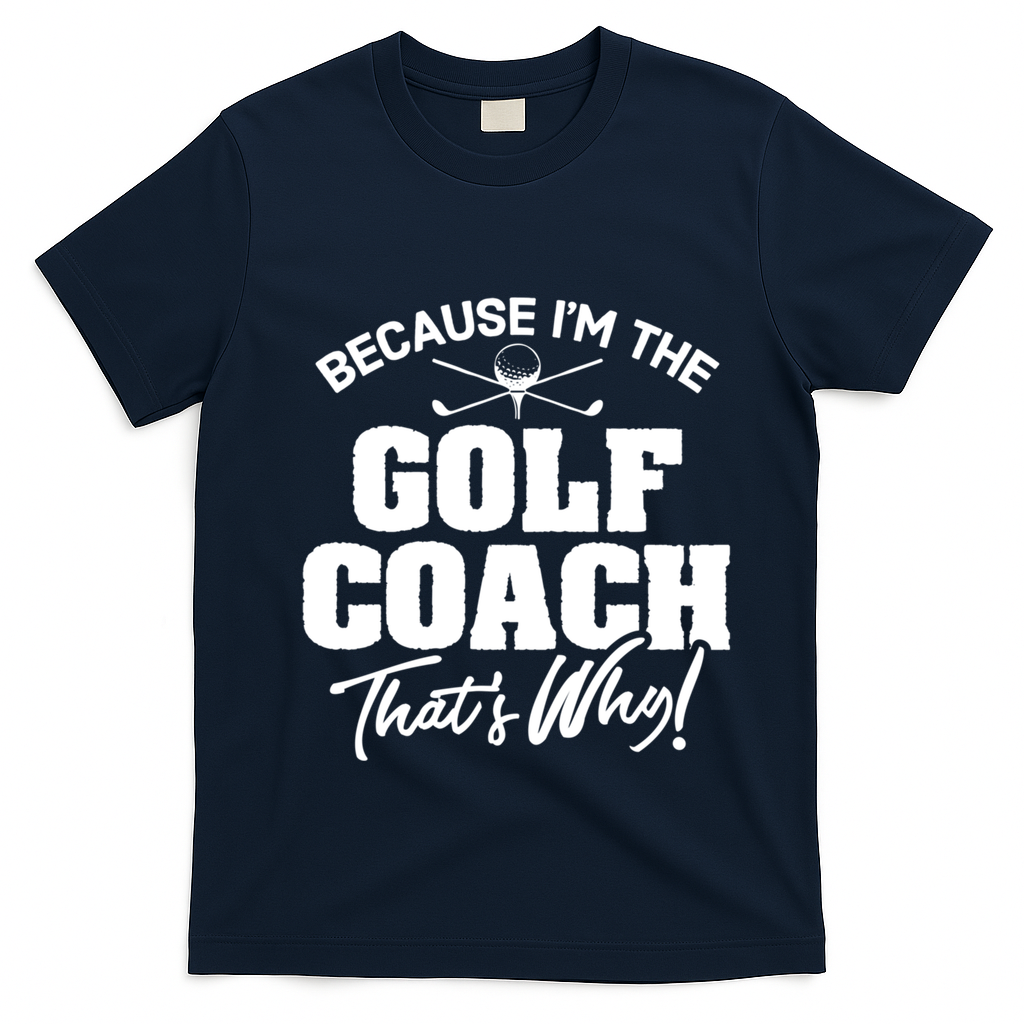 Funny Golf Coach Gift ThatS Why! Gift T-Shirt - Navy Blue