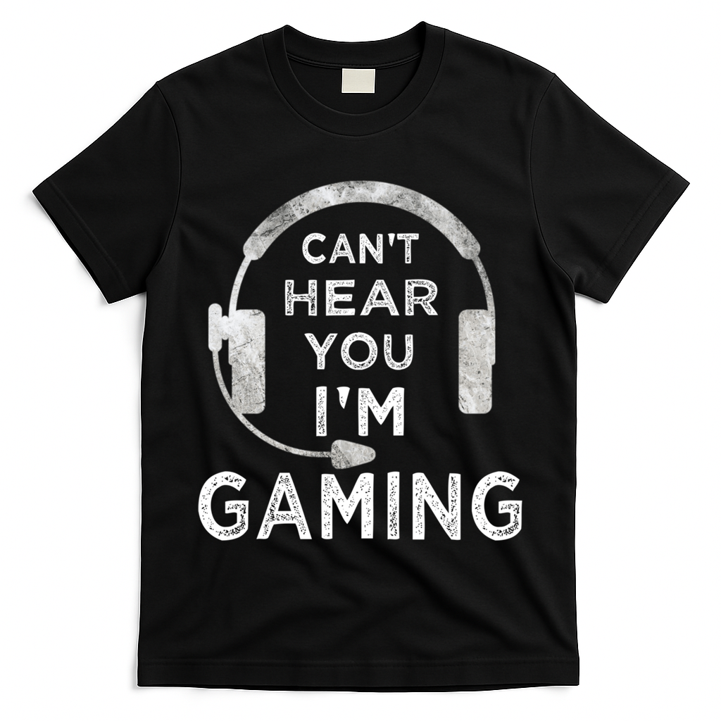 Funny Gamer Can't Hear You I'm Gaming Teens Boy Girl T-Shirt