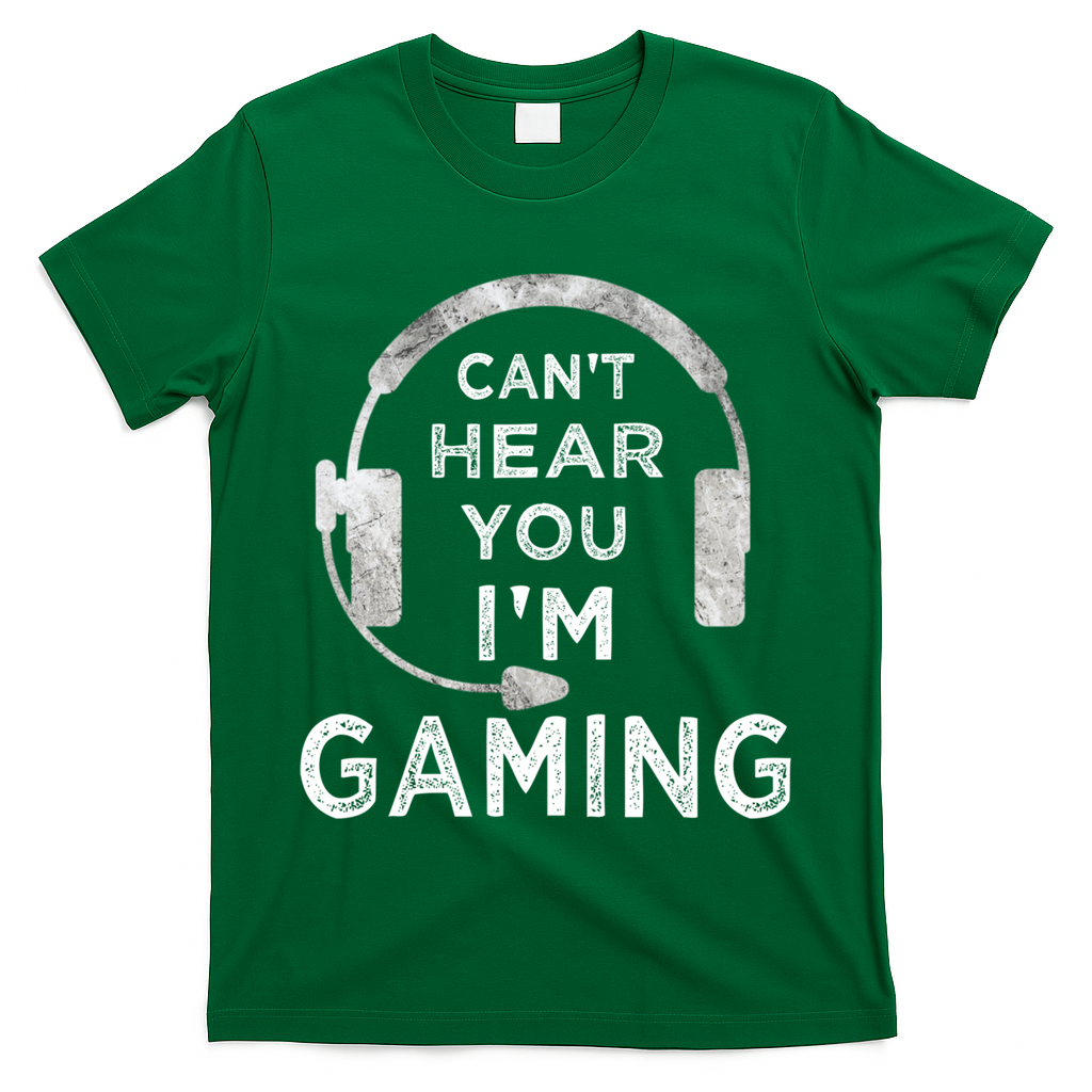 Funny Gamer Can't Hear You I'm Gaming Teens Boy Girl T-Shirt