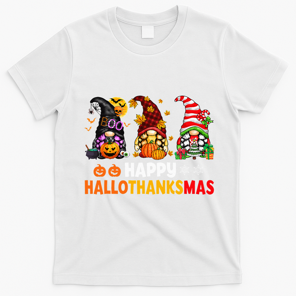Festive Gnome Decorations for the Holiday Season T-Shirt - White