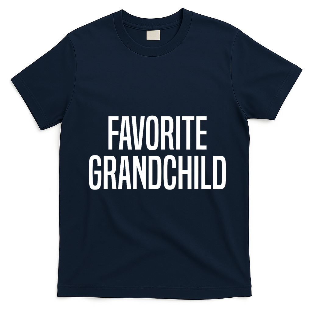 Favorite Grandchild T-Shirt - Navy Blue