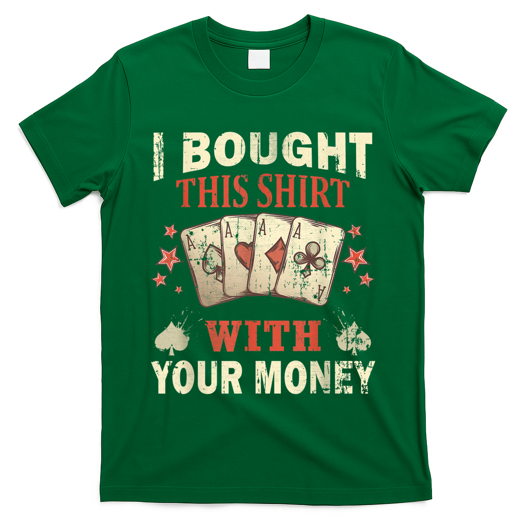 Funny Gambling I Poker Card Player Gaming Icon Tee T-Shirt