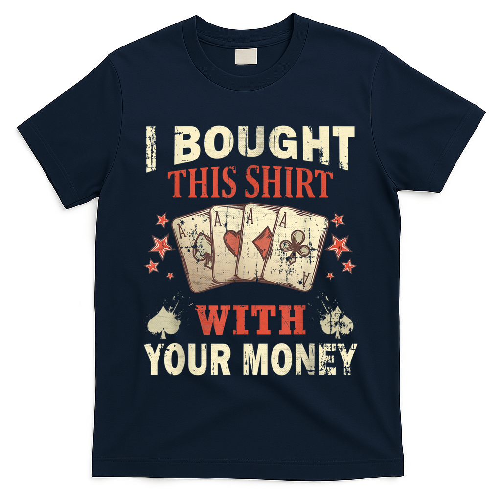 Funny Gambling I Poker Card Player Gaming Icon Tee T-Shirt