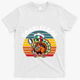 Funny Gobblegool Italian Gobble Turkey Day Fall Thanksgiving T-Shirt - White