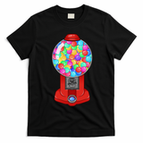 Funny Gumball Machine Halloween Gum Dispenser Easy Costume T-Shirt - Black