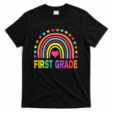 First Grade Rainbow Teacher Team 1st Grade Squad T-Shirt - Black