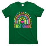 First Grade Rainbow Teacher Team 1st Grade Squad T-Shirt - Green