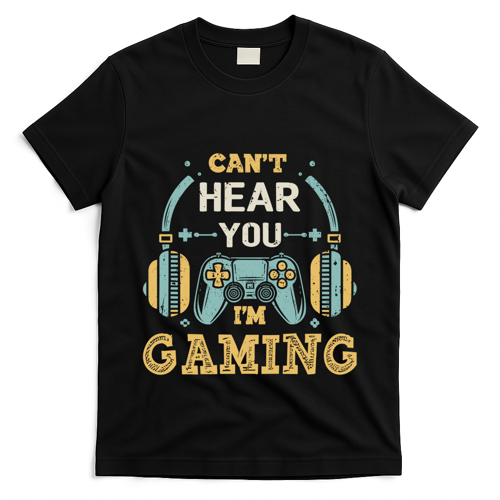 Funny Gamer Saying I CanT Hear You IM Gaming Cool Gift T-Shirt
