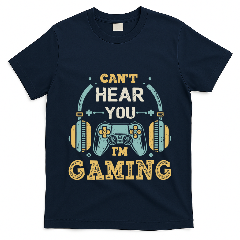Funny Gamer Saying I CanT Hear You IM Gaming Cool Gift T-Shirt