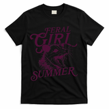 Feral Girl Summer Opossum T-Shirt - Black