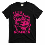 Feral Girl Summer Funny Feral Girl Summer T-Shirt - Black
