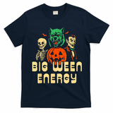Funny Halloween Big Ween Energy T-Shirt - Navy Blue