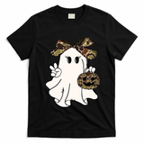 Funny Halloween Camouflage Camo Ghost Hello Hunting Season T-Shirt - Black