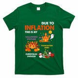 Funny Halloween Costume Thanksgiving Ugly Christmas T-Shirt - Irish Green
