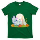 Funny Halloween Ghost Cats T-Shirt