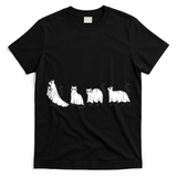 Funny Halloween Ghost Cats T-Shirt
