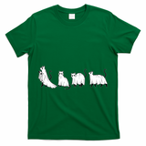 Funny Halloween Ghost Cats T-Shirt