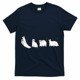 Funny Halloween Ghost Cats T-Shirt