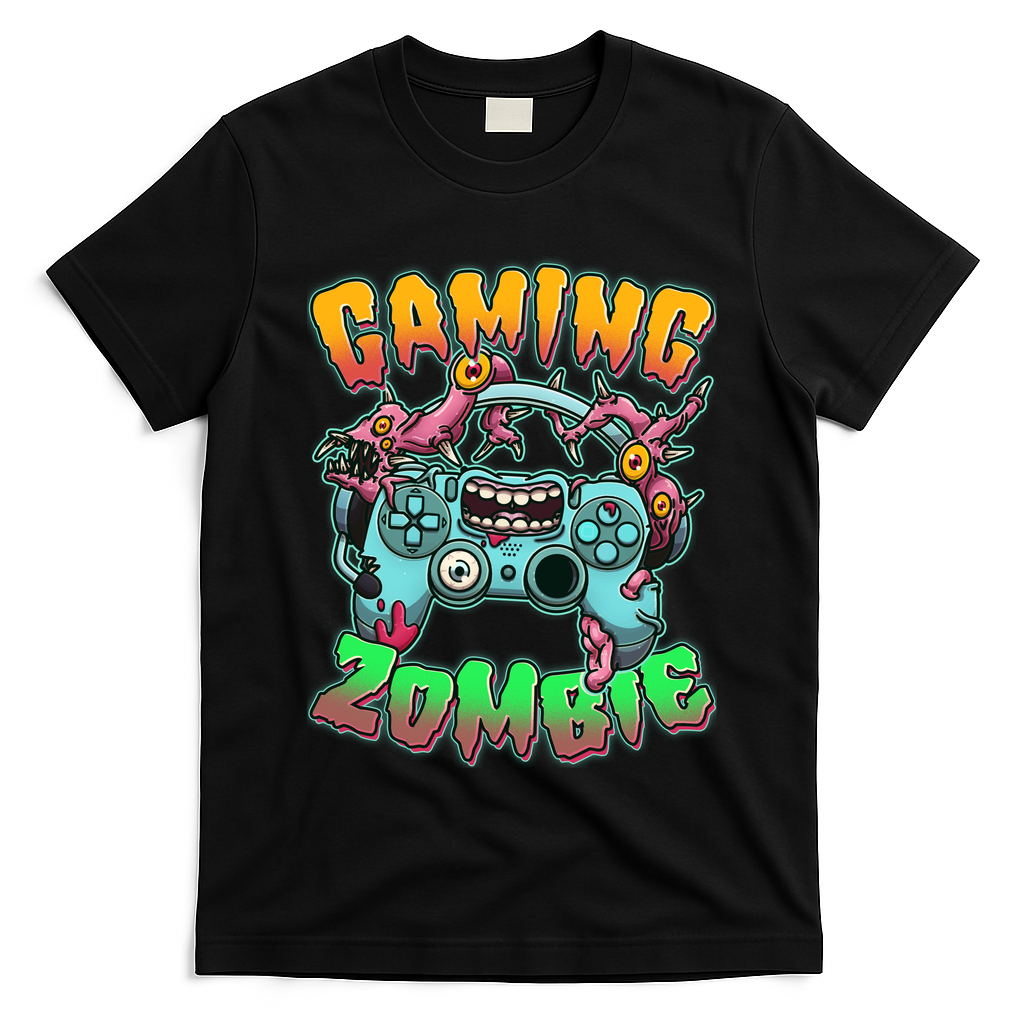Funny Halloween Gaming Zombie Game Controller T-Shirt