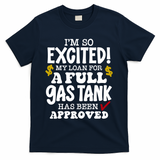 Funny High Gas Price Joke Meme T-Shirt - Navy
