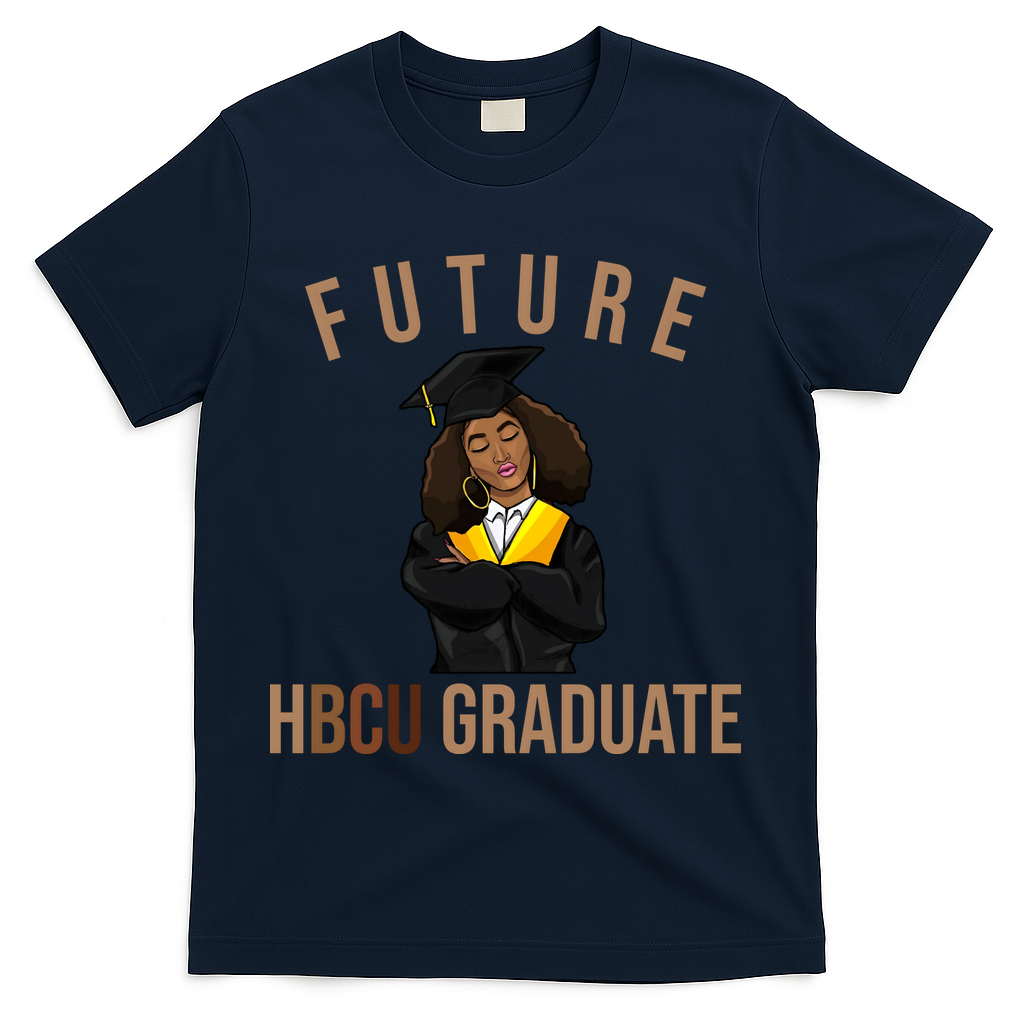 Future HBCU Graduate Historical Black College T-Shirt - Navy