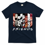 Friends Halloween Horror Squad Parody T-Shirt - Navy Blue
