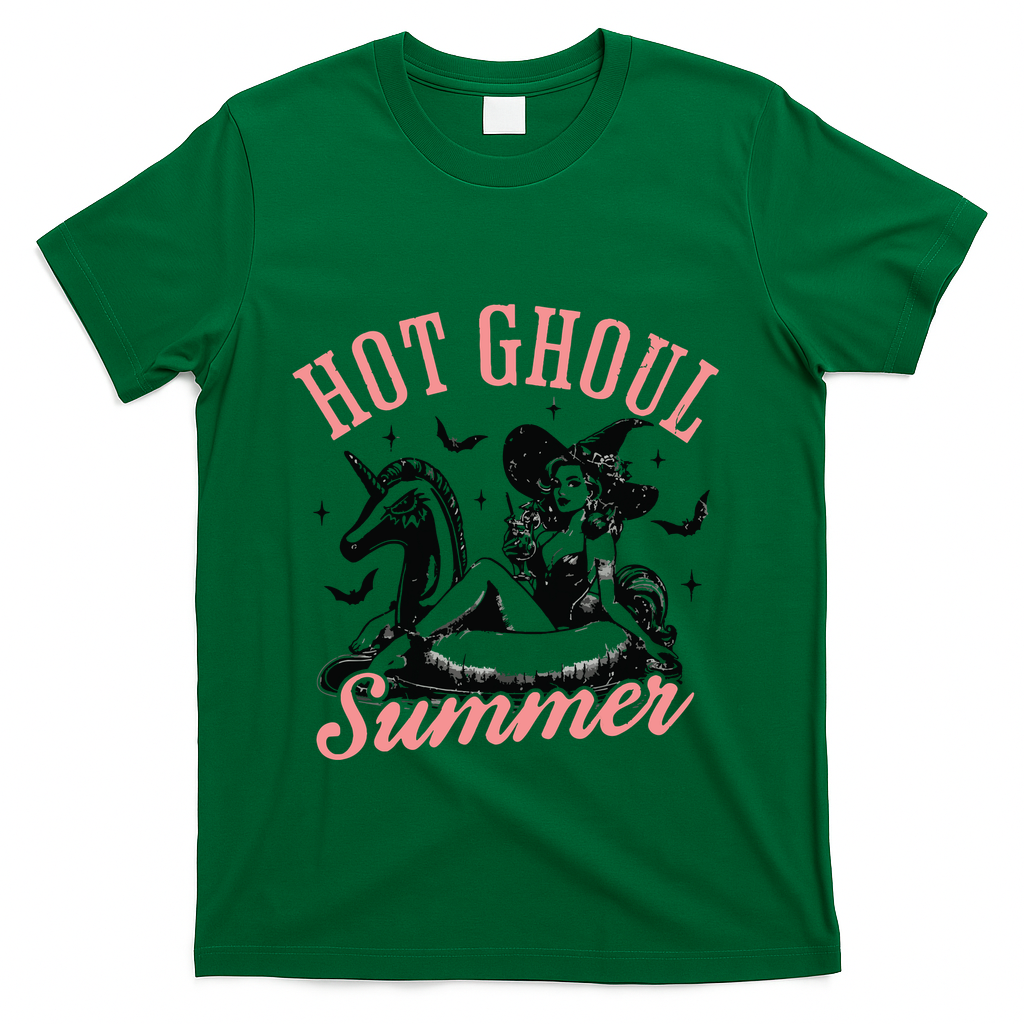 Funny Halloween Hot Ghoul Summer Summerween T-Shirt - Green