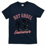 Funny Halloween Hot Ghoul Summer Summerween T-Shirt - Navy