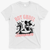 Funny Halloween Hot Ghoul Summer Summerween T-Shirt - White