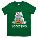 Funny Halloween Moo Deng Baby Hippo Boo Deng Ghost Costume T-Shirt - Irish Green
