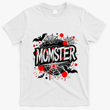 Funny Halloweem Momster Monster Mommy Mom Mother Matching Family T-Shirt - White