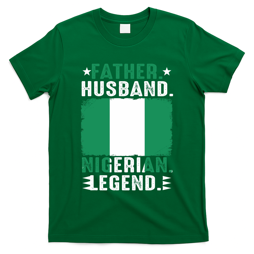 Father Husband Nigeria Father's Day Proud Dad Family Lover  T-Shirt