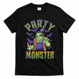 Funny Halloween Party Monster Frankenstein T-Shirt - Black