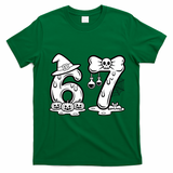 Funny Halloween Six Seven 67 Meme 6-7 T-Shirt - Irish Green