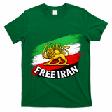 Free Iran Iranian Flag Lion T-Shirt