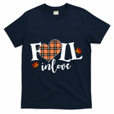 Fall In Love Cute Gift T-Shirt - Navy