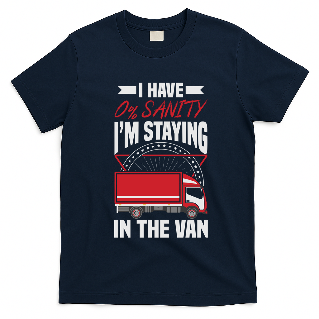 Funny IM Staying In Tha Van Phasmophobia Gift T-Shirt - Navy Blue