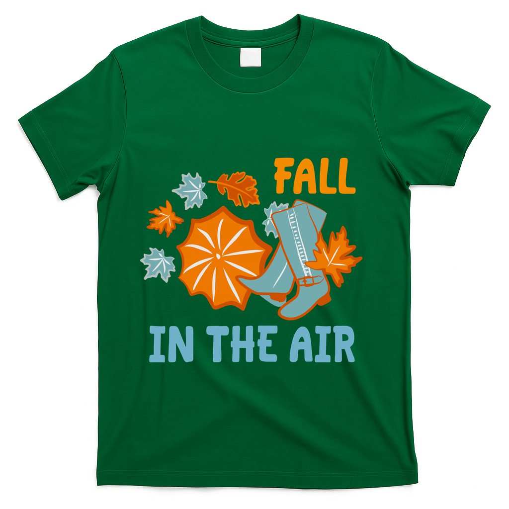 Fall In The Air Nature Cute T-Shirt - Green