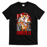Funny Japanese Corgzilla Unicorn Funny Dog Corgi Lovers Great Gift T-Shirt - Black