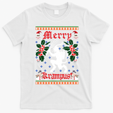 Funny Krampus Merry Krampus Ugly Christmas Gift T-Shirt - White
