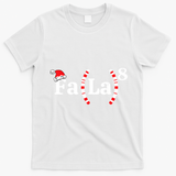 Fa (La)8 Funny Christmas Santa Fa La Math Teacher Student T-Shirt - White