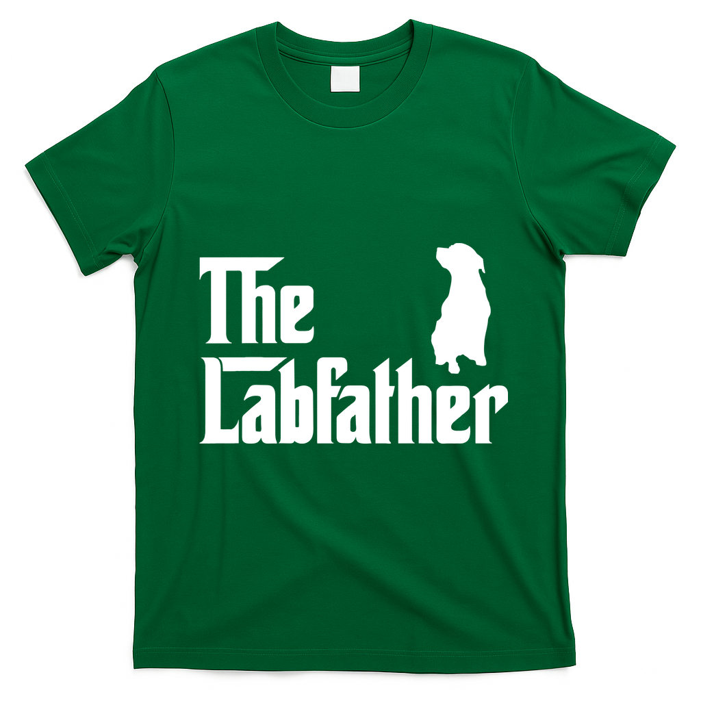 Funny Labrador Owner The Labfather Lab Father Gift T-Shirt - Irish Green